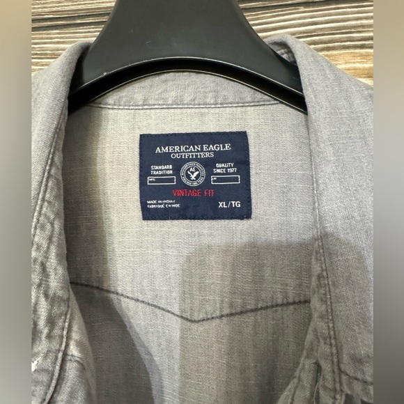 American Eagle men’s western shirt, vintage fit, X-Large, snap buttons - Picture 3 of 13